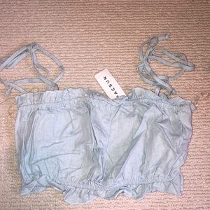 brand new pacsun cropped tie tank
